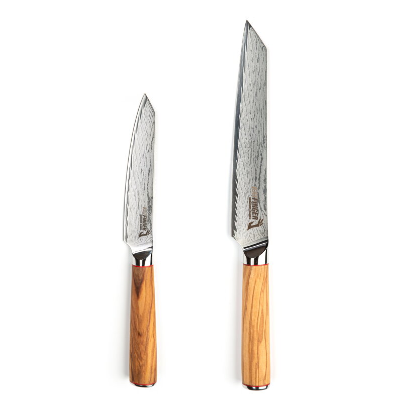 KATFINGER | Basic Olive "Maso" | sada damaškových nožů 2ks | KFs426